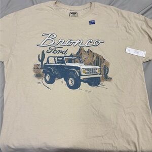NWT Ford Bronco Beige Graphic Tee